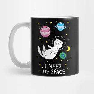 Cat I Need My Space Mug
